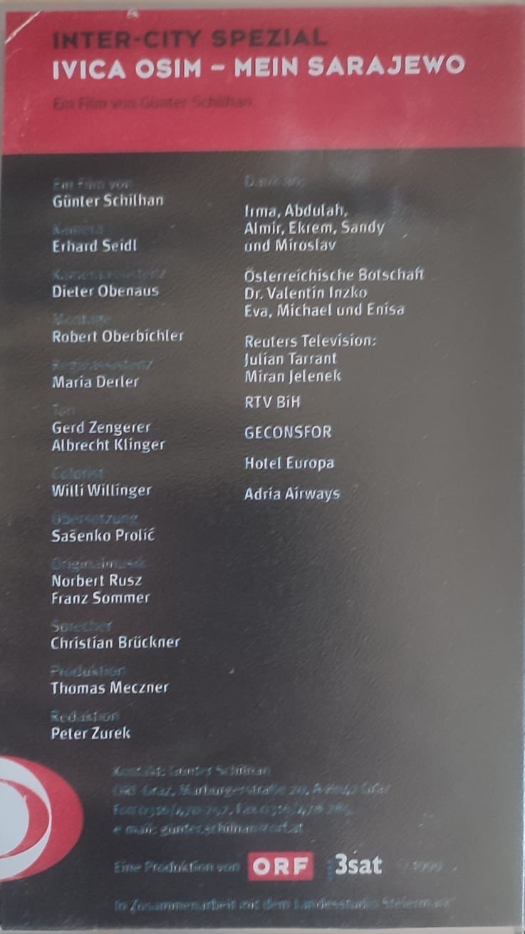 VHS Ivica Osim - Mein Sarajevo – Bild 2