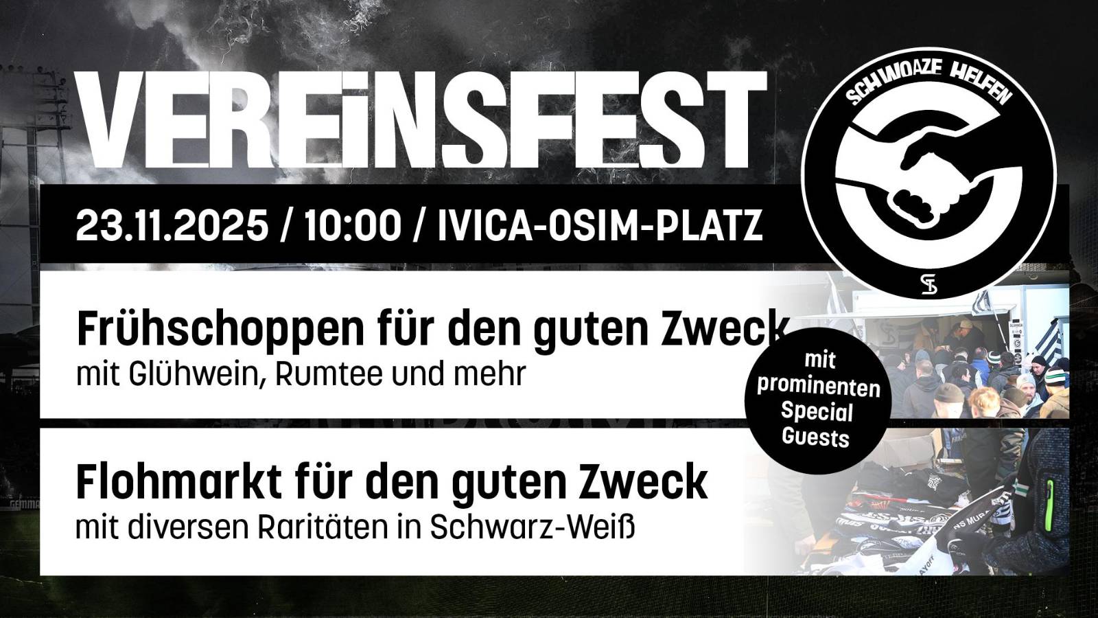 Featured Image for “Es geht wieder los: Unser Vereinsfest als Auftakt zu Schwoaze Helfen 2025!”